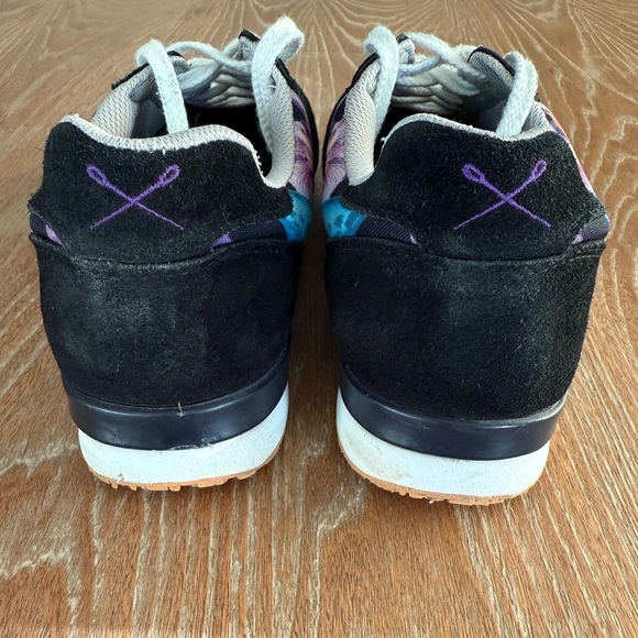 INKKAS Caladium Black Floral Tropical Print Women’s Jogger Sneakers Size 9 - Picture 8 of 14